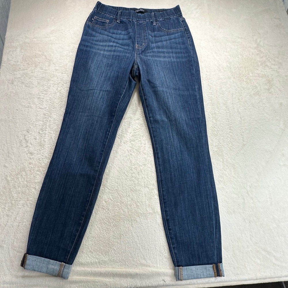 Judy Blue Slim Fit Pull On Jeans Dark Wash Denim Size 7/28 Womens